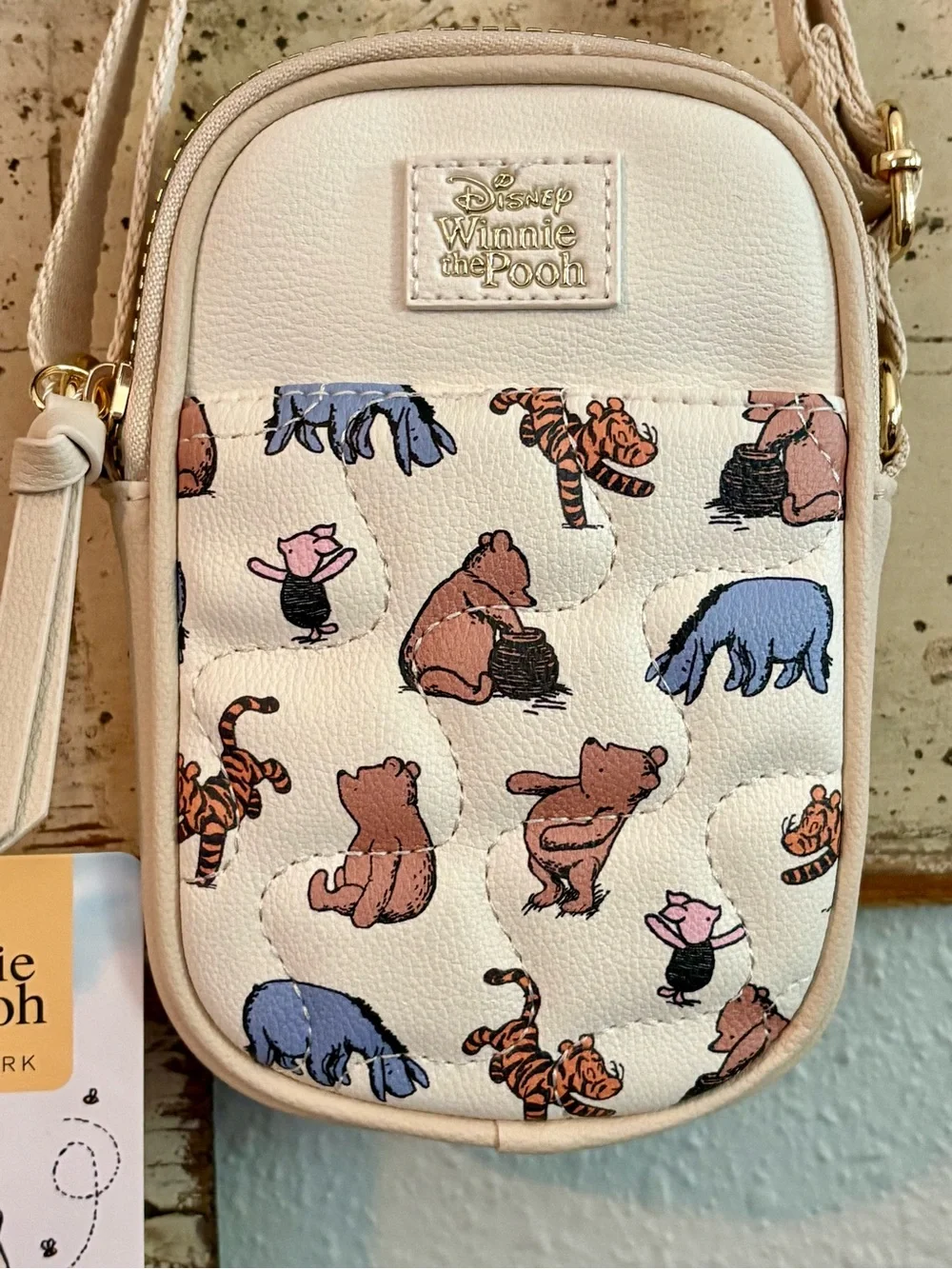 Disney Winnie the Pooh x Primark Mini Crossbody Phone Bag, Cream, BNWT